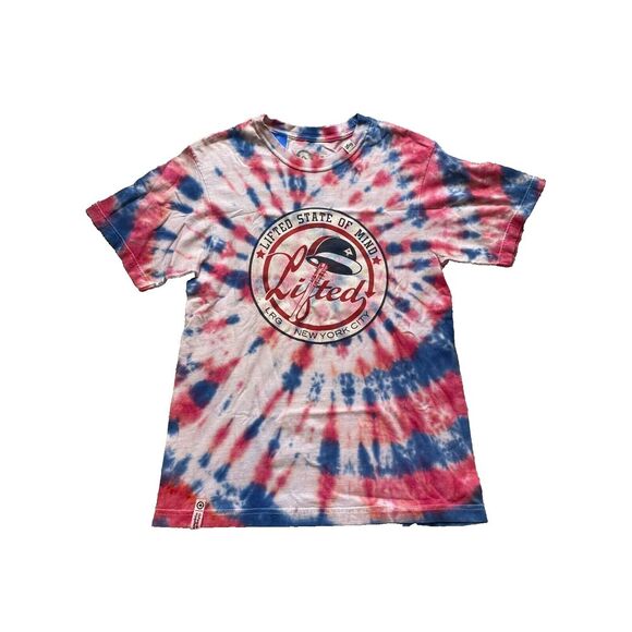 LRG Shirt Adult Medium Tie Dye Mens Lifted New York NY NYC State Of Mind #47 Men - Picture 1 of 10